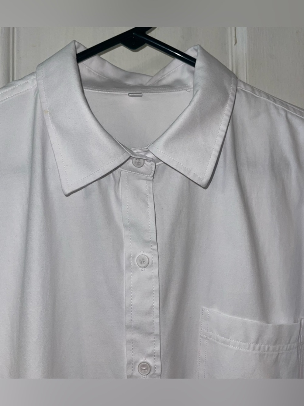 Classic White Women’s Button-Down Shirt 100% Cotton